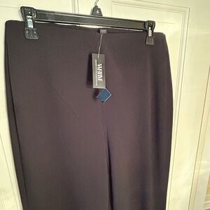 NWT White House Black Market Curvy Slip on Wide Leg Pants Sz 8